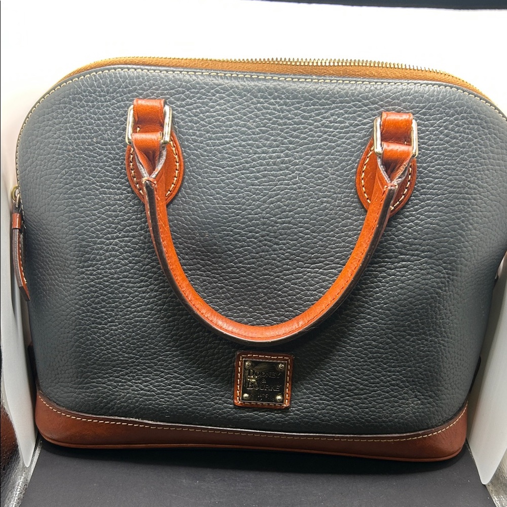 Dooney & Bourke black and Brown Leather Bag